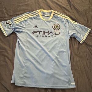 Adidas NYCFC New York FC MLS Blue Soccer Jersey